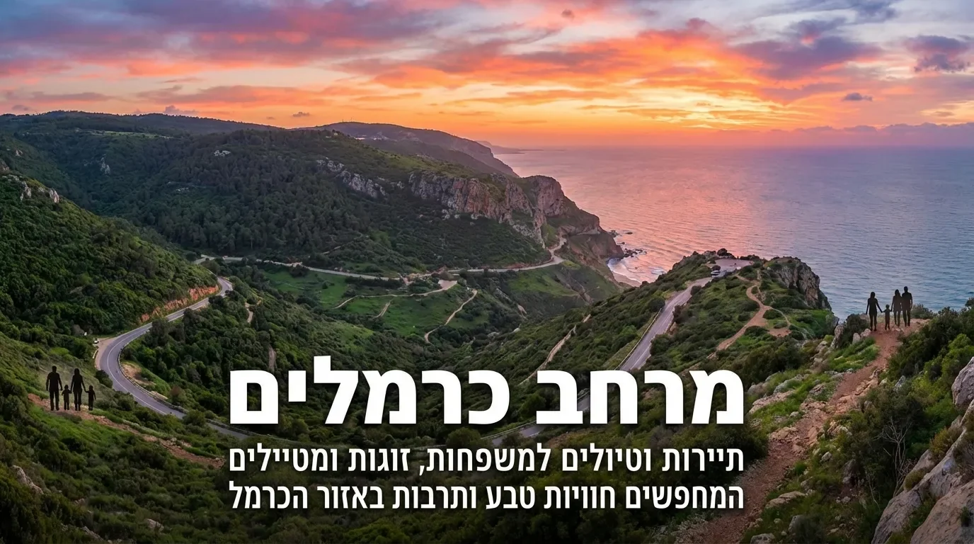 נוף פנורמי של הכרמל והים התיכון